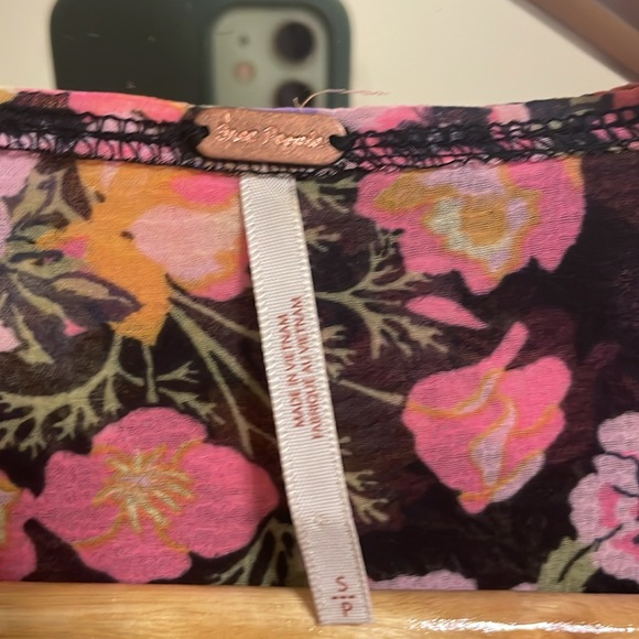 Free People tie-front boho blouse - Picture 2 of 3